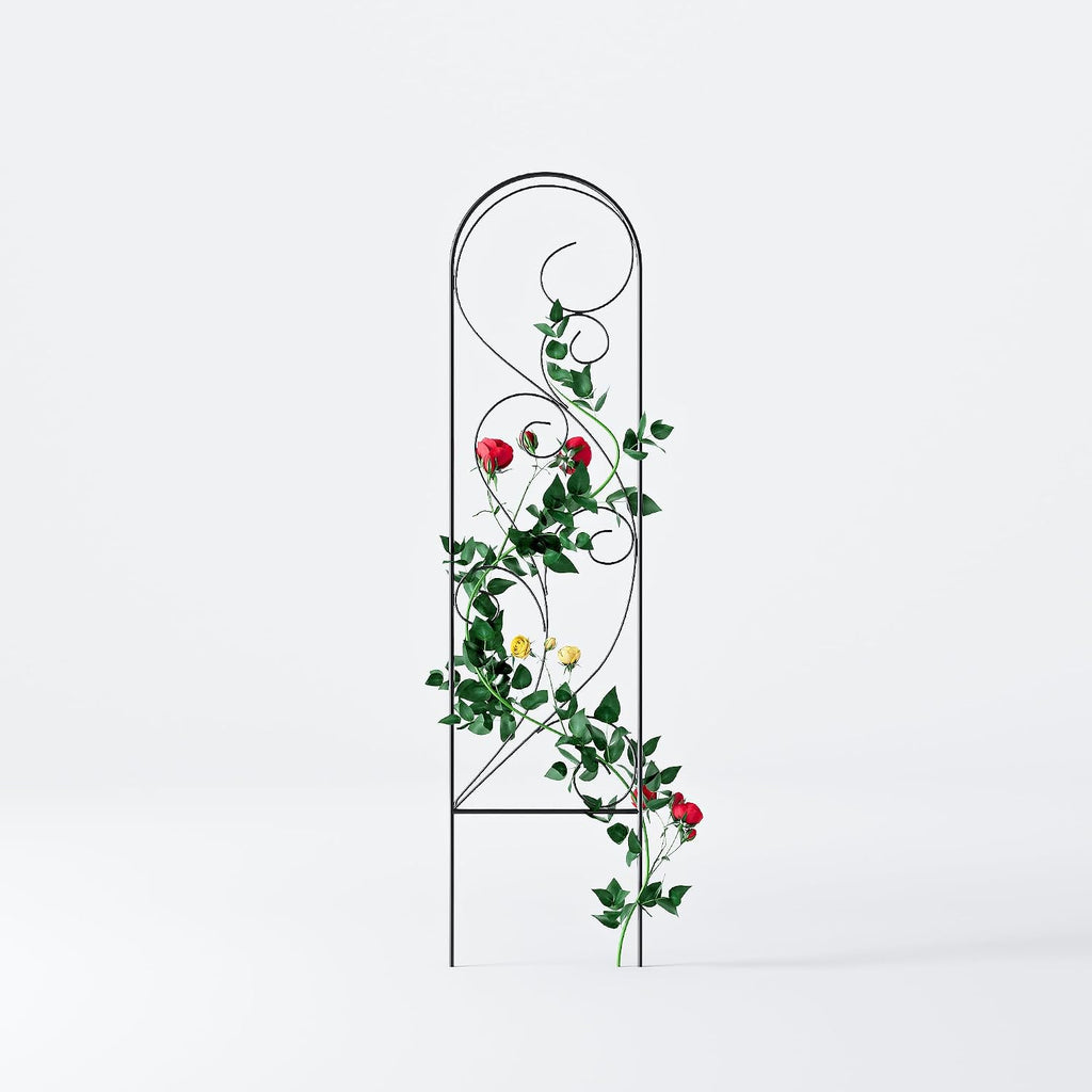 Zhongma 4 Pack 32" Metal Plant Trellis for Potted Plants Climbing,Indoor and Outdoor Fence Plant Support Trellis for