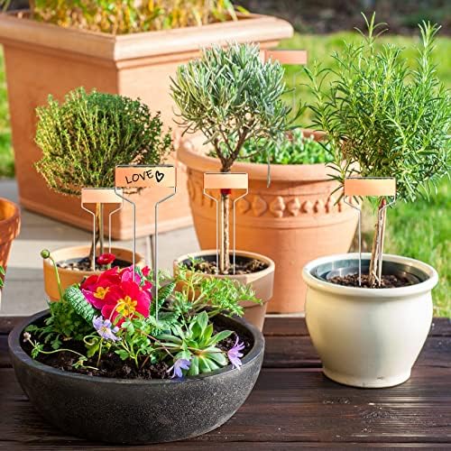 Moxweyeni 60 Pcs Metal Garden Tags Plant Labels,Copper,10 Inch