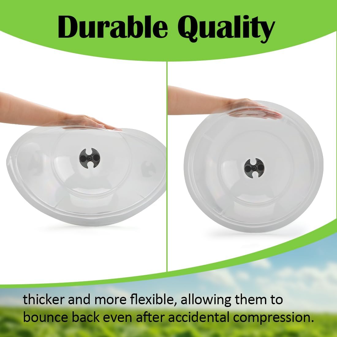 13 Inch Humidity Domes Garden Cloches for Plant Protection, Plant Covers Freeze Protection, Protectors from Animals