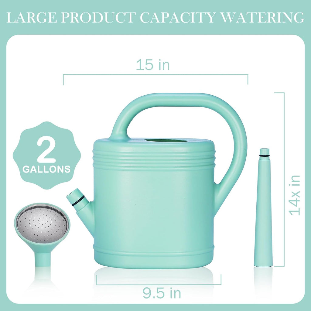 2 Gallon Watering Can for Indoor Plants, Garden Watering Cans for Outdoor Plant House Flower, Modern Plant Watering Can