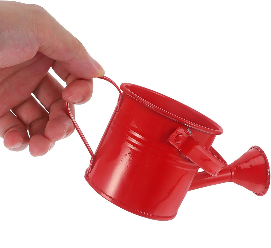 Yardwe 6-Pack Small Watering Cans for Indoor Plants Lightweight Mini Iron Watering Cans with Long Spout for Succulent