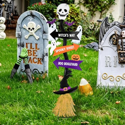 Halloween Yard Stakes Outdoor Decorations, 47.8” Halloween Yard Signs