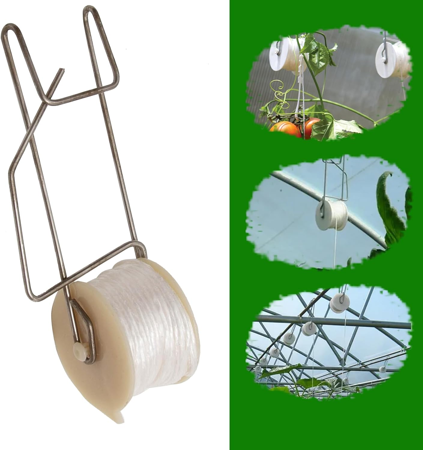 20pcs Plant Climbing Hooks Tomato Roller Hooks, Tomato Support Hooks Garden Hooks for Tomato Vine Flower Plant Twine