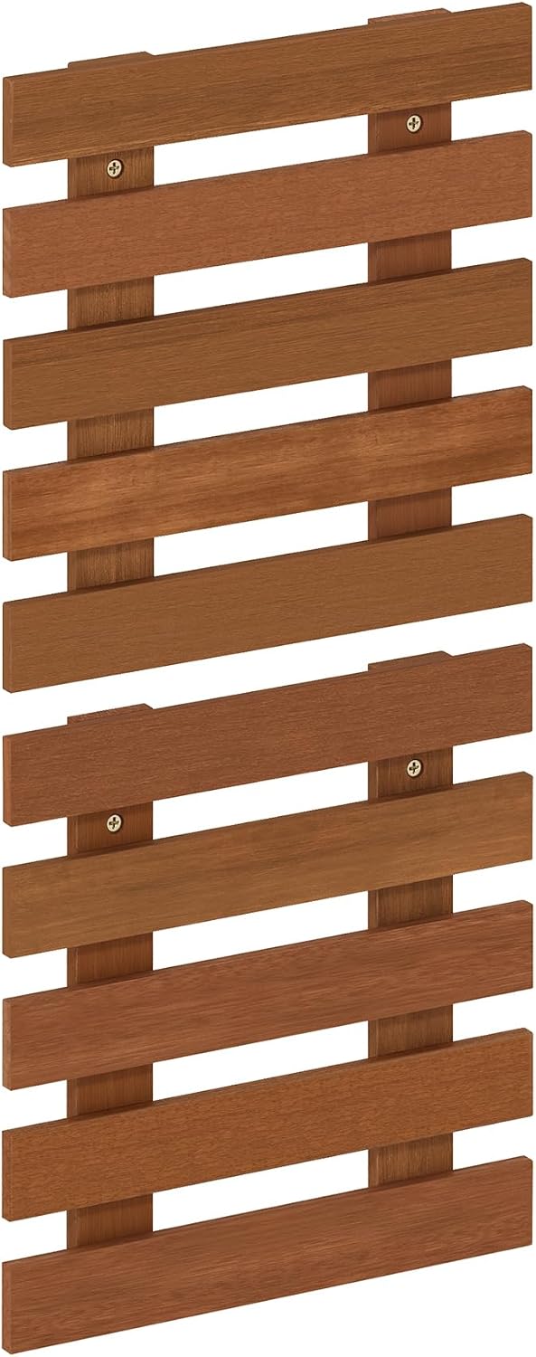 Furinno TIOMAN Outdoor Vertical Wall Planter, Set of 2 Wooden Hanging Planters, for Indoor, Outdoor Plants, Balcony