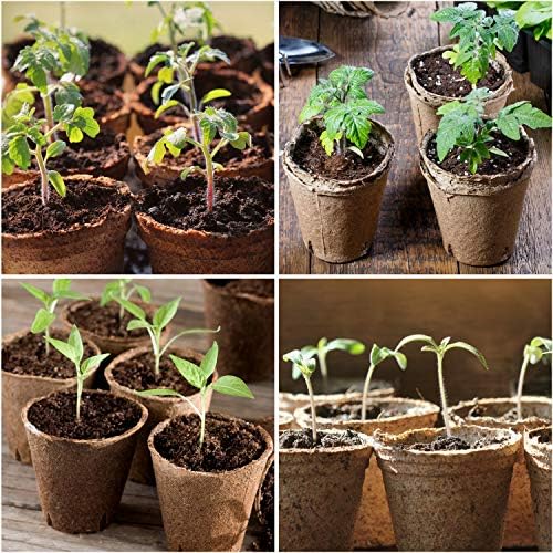 homenote 30 Pcs 4 Inch Peat Pots,Nursery Plant Pots,Seed Starting Pots
