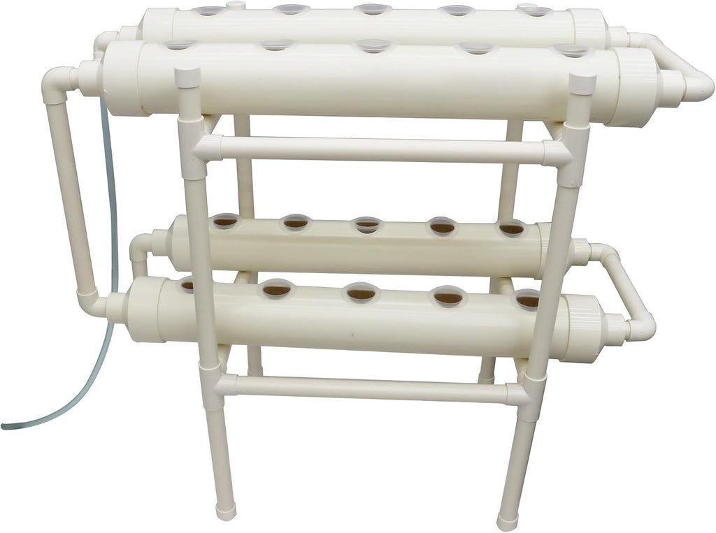 Hydroponic Growing System 20 Plant Site Hydroponics Gardening Grow 2 Layers 2 Rows 4 Tubes Planting System with Water