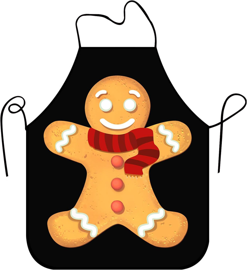 Funny Seasonal Holiday Apron, Adjustable Kitchen Cooking Apron for Women Men BBQ Baking Gardening Party Supplies