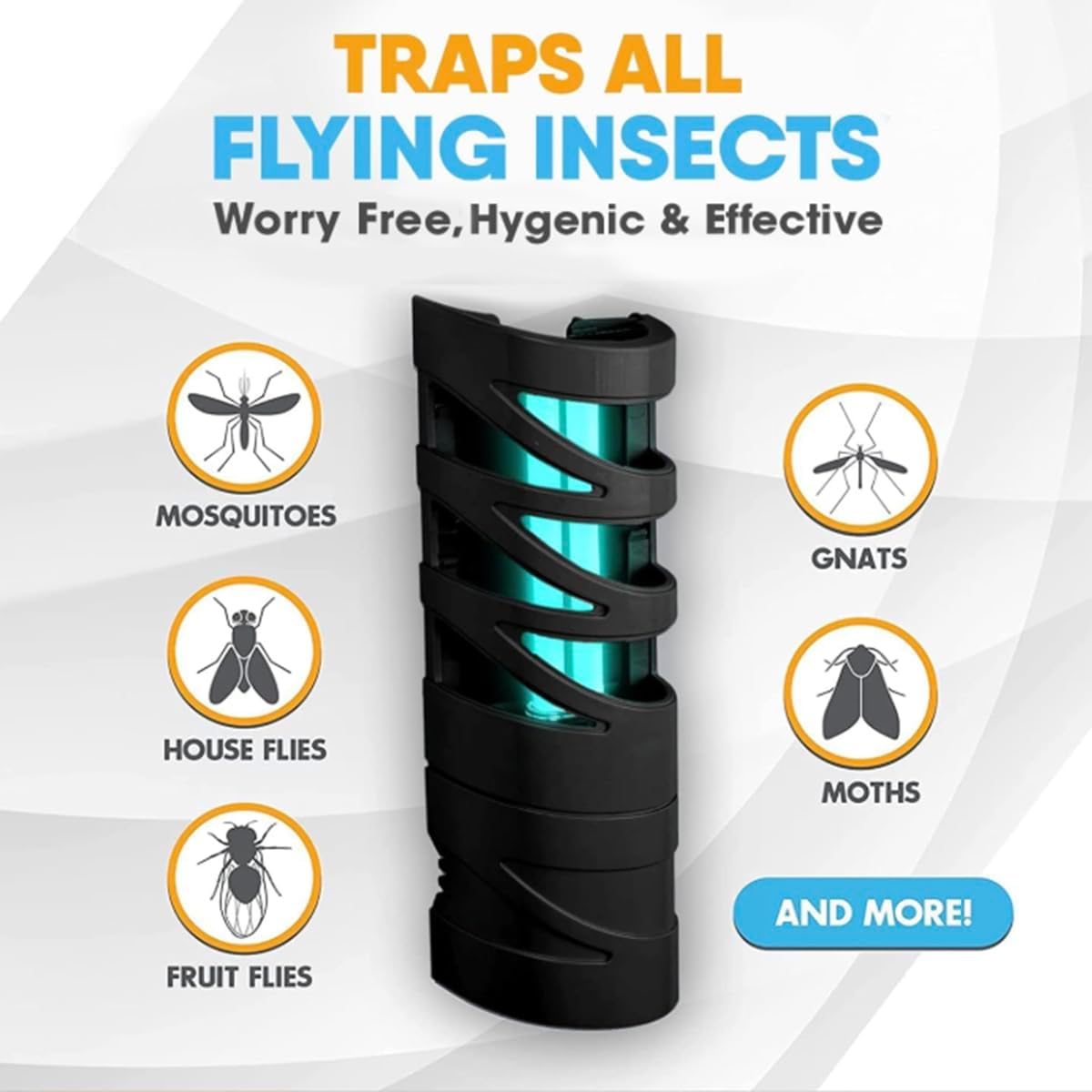 FlyWeb - Fruit Fly Traps for Indoors, Gnat Traps for House Indoor - Made in USA, Fruit Fly Killer, Non Bug Zapper