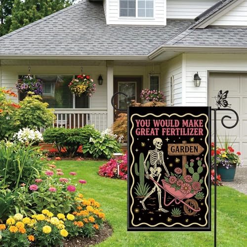 You Would Make Great Fertiliz Halloween Double Sided Garden Flag