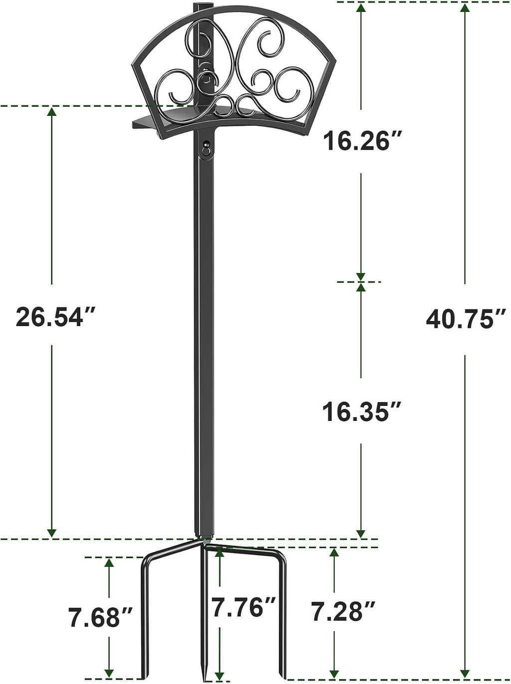 GOFORWILD Hose Holder, Holds 125-Feet of 5/8-Inch Hose, Gift | Garden Decorative Durable Hose Hanger Made of Gauge