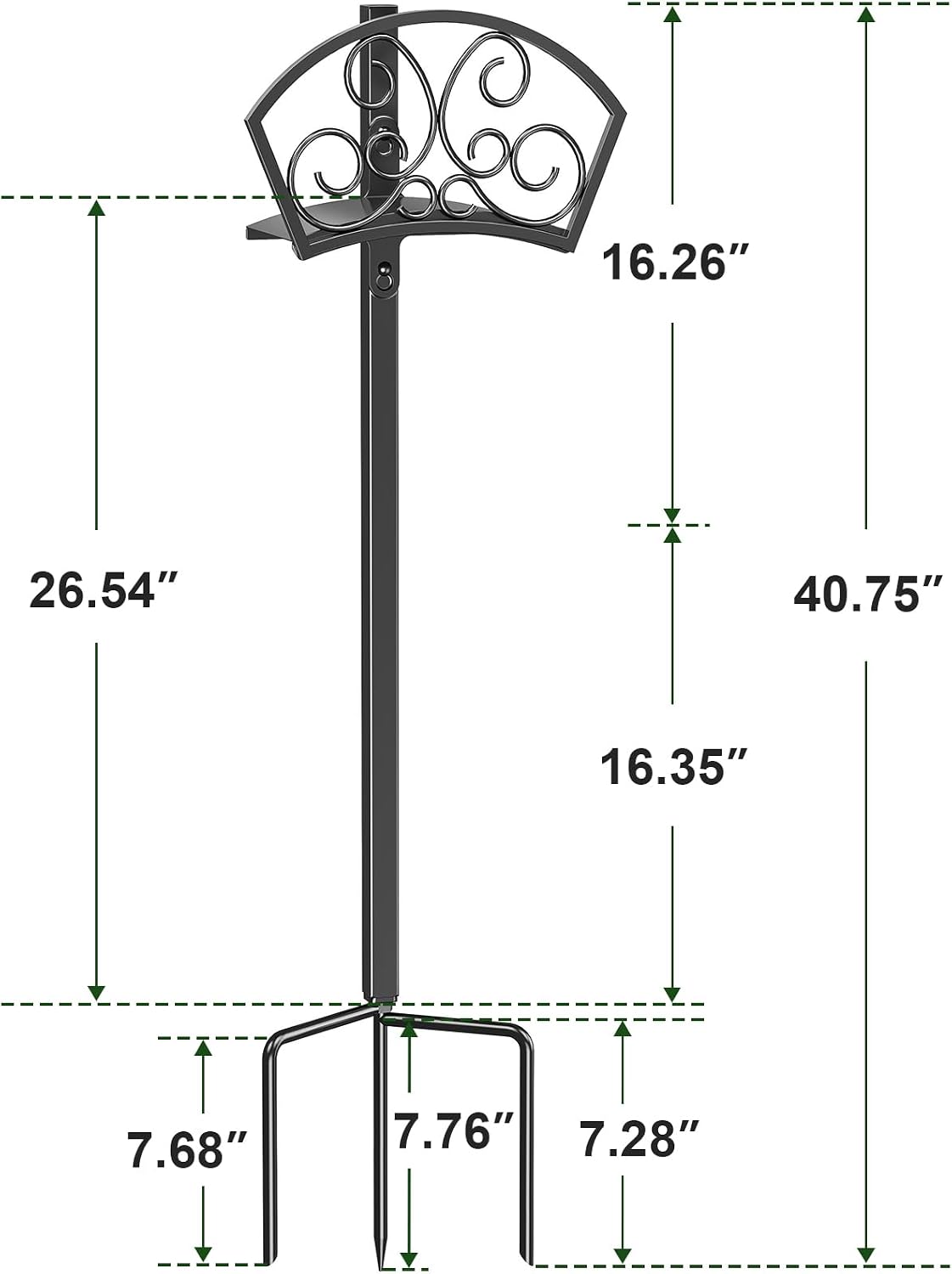 GOFORWILD Hose Holder, Holds 125-Feet of 5/8-Inch Hose, Gift | Garden Decorative Durable Hose Hanger Made of Gauge
