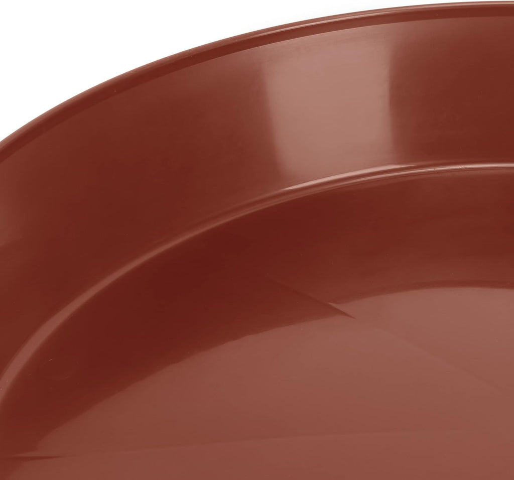 18 Inch (16.3 Inch Base) Case of 2 Plant Saucer | Polypropylene, Heavy Duty Indoor/Outdoor, Drip Pan & Tray, Collects
