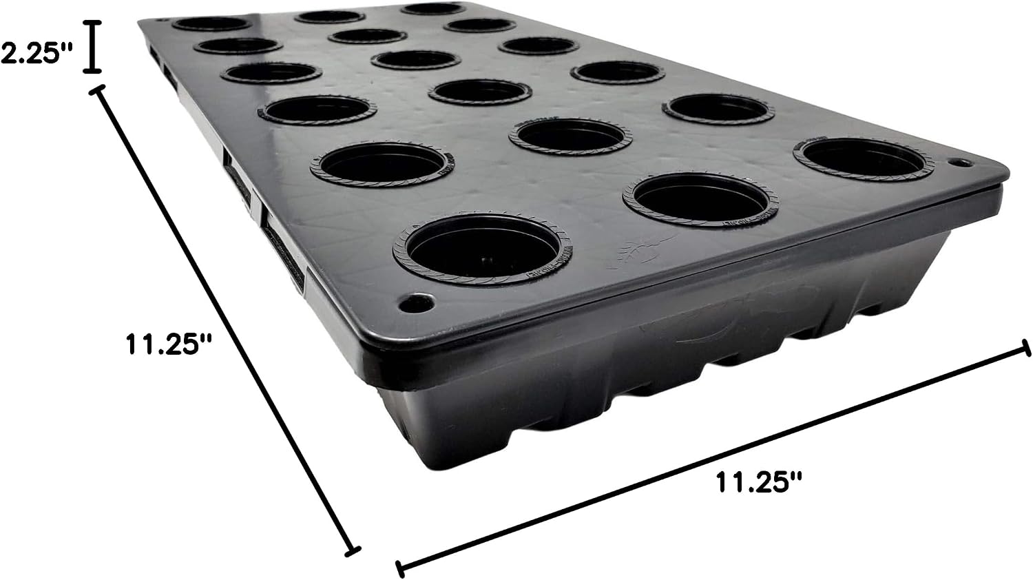 1020 Net Pot Trays 18 Hole | 5 Pack | Hydroponic Growing in 1020 Seed Trays