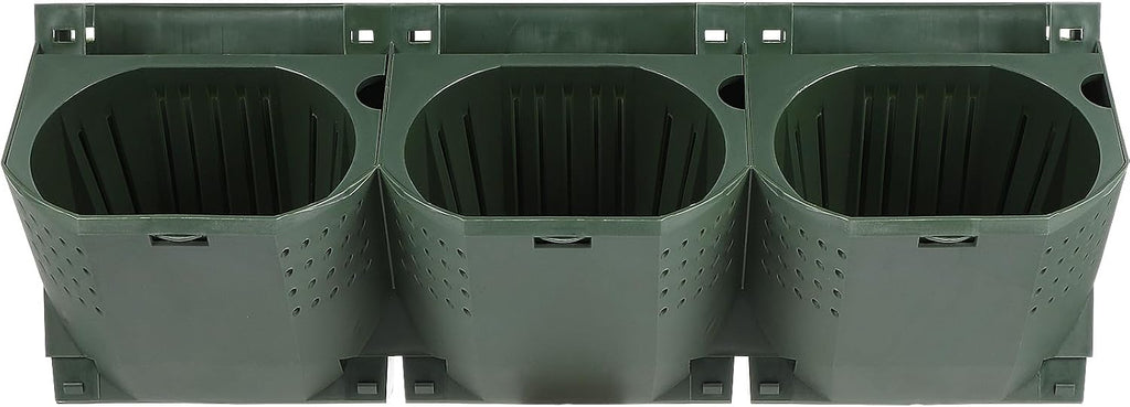 Yardwe Vertical Garden Wall Planter Stackable Plant Pot Wall Mounted Hanging Flower Pot for Balcony Garden Home Office
