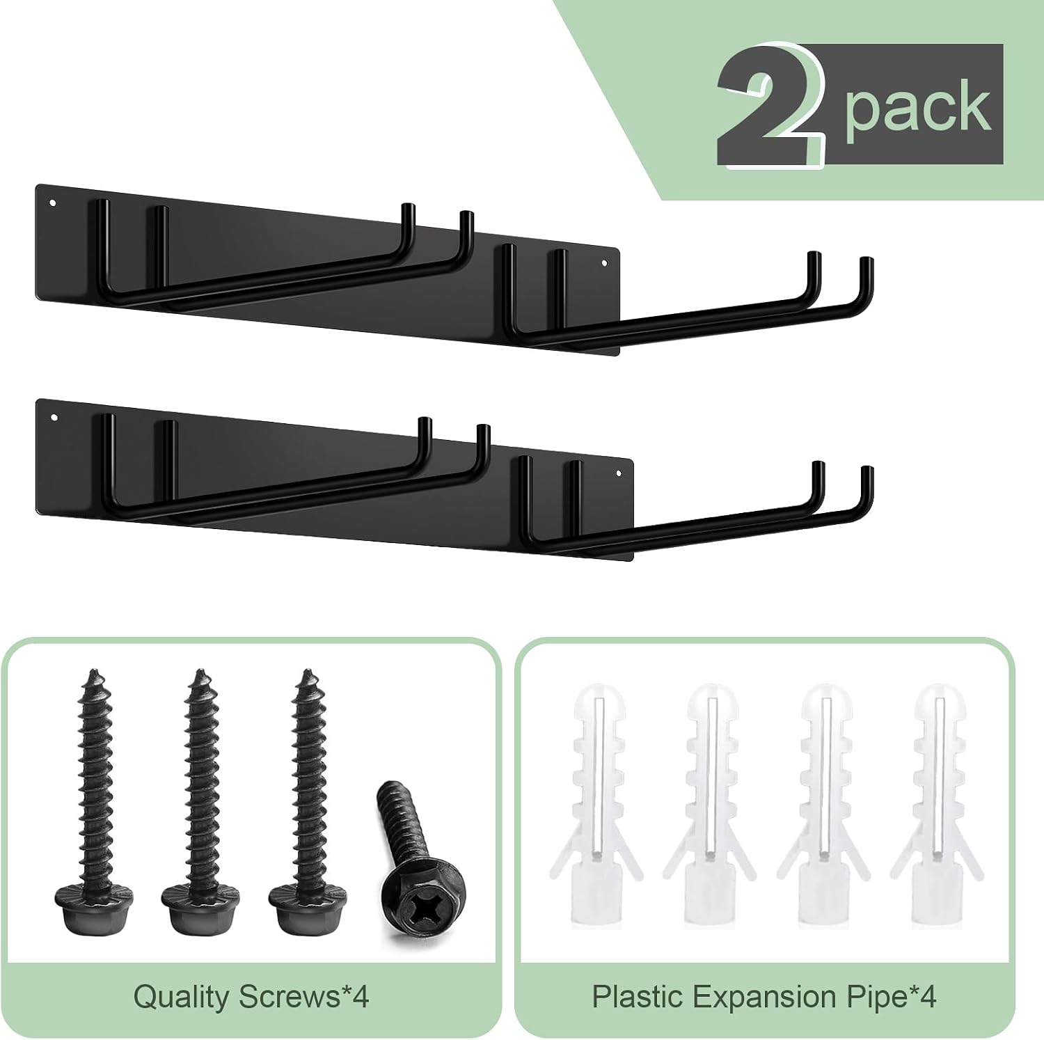 TTzycc 2-Pack Folding Chair Storage Rack for Chair Organization and Garage Wall Mount Storage, Garden Tool Rack