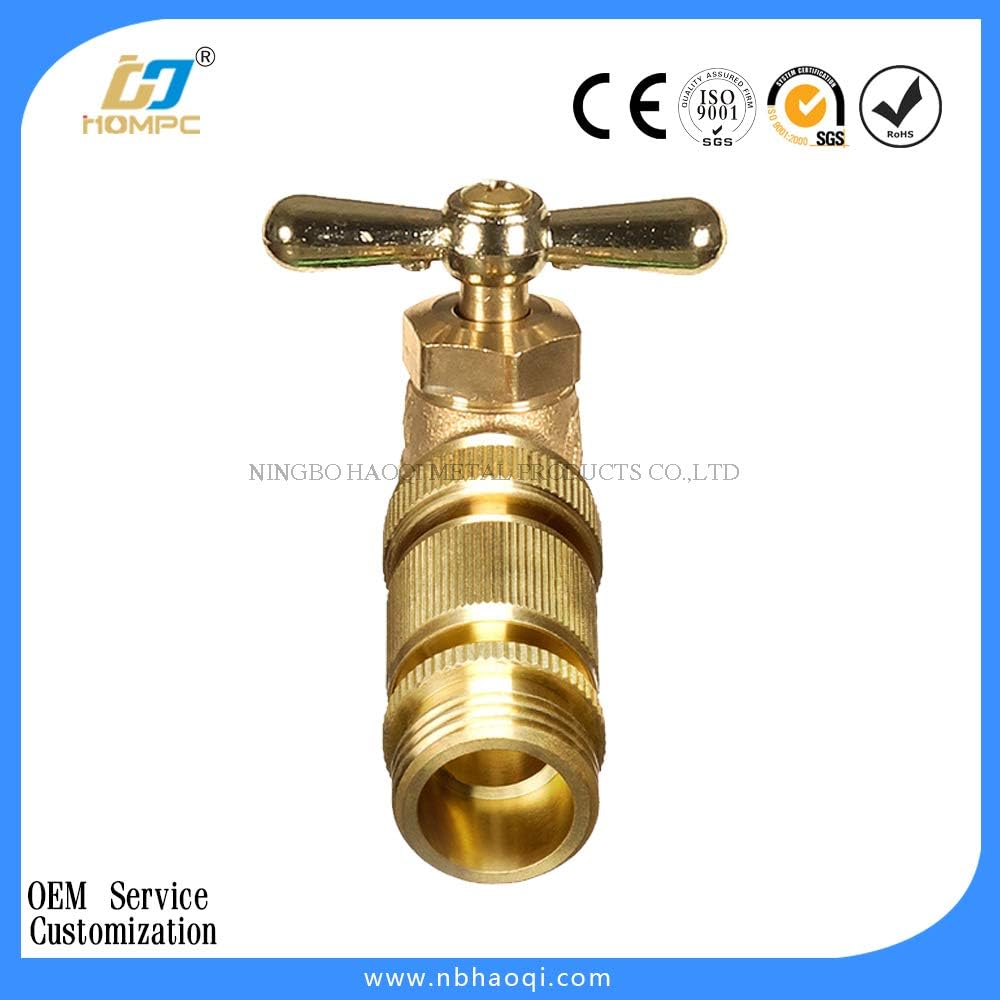 Garden Hose Quick Connect Solid Brass Quick Connector 3/4 inch GHT (4 Sets)