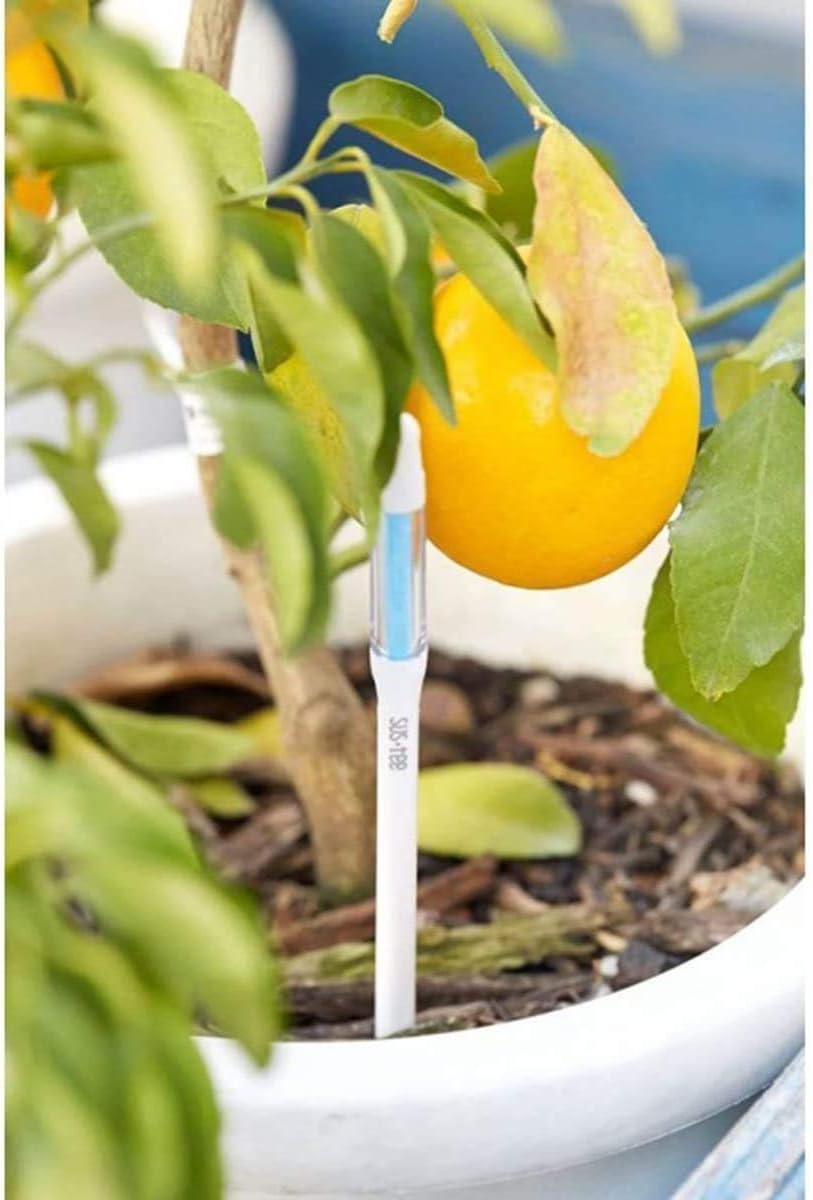 IPPINKA Sustee Aquameter Set of 4, Plant Soil Moisture Sensor, (White, Large, Refillable)