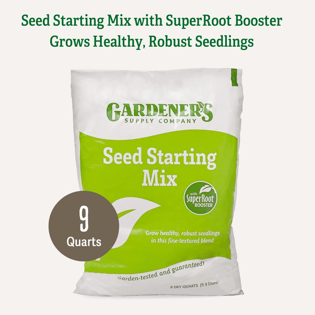 Gardeners Supply Company SuperRoot Booster Seed Starter Mix | Promotes Strong Roots & Boost Plant Growth | High