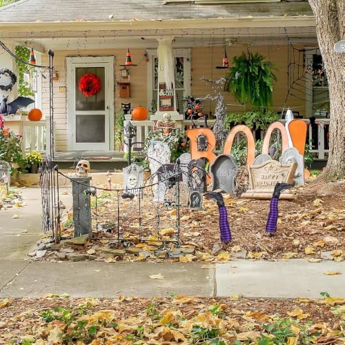2 Pack Halloween Wicked Witch Legs, Upside Down Stripe Legs Yard Stakes Outdoor，Red