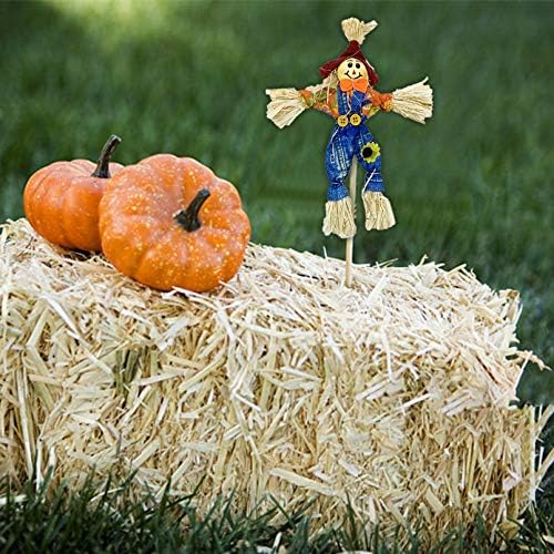 EBaokuup 10 Pcs Halloween Scarecrow Decorations, 12" Fall Harvest Scarecrow