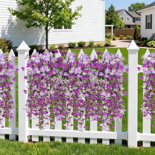 INQCMY Artificial Fake Flowers Plants for Outdoor Spring Summer Decoration