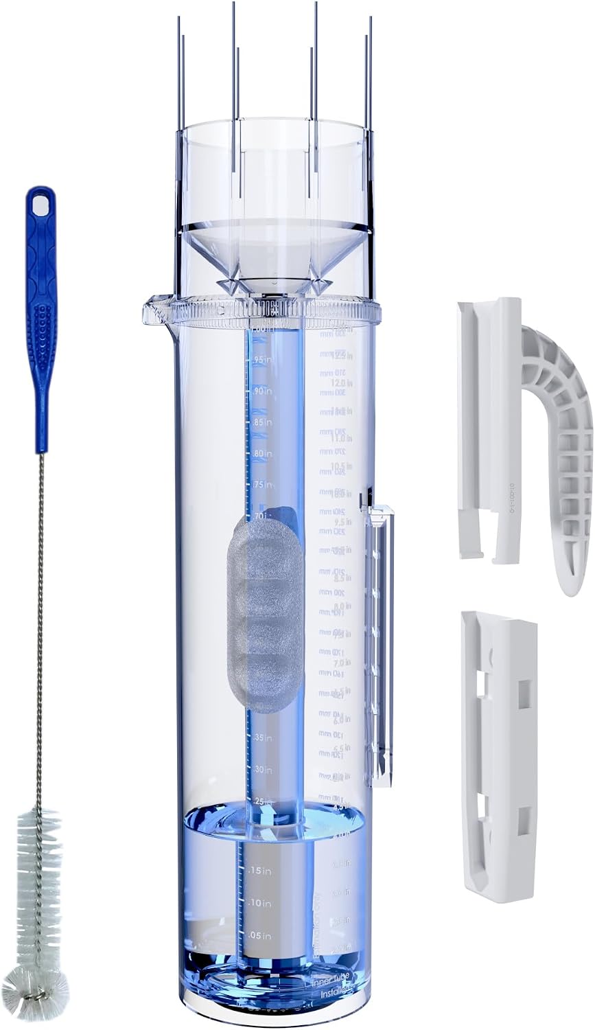 27'' Tall Rain Gauge Outdoor with Luminous Beads