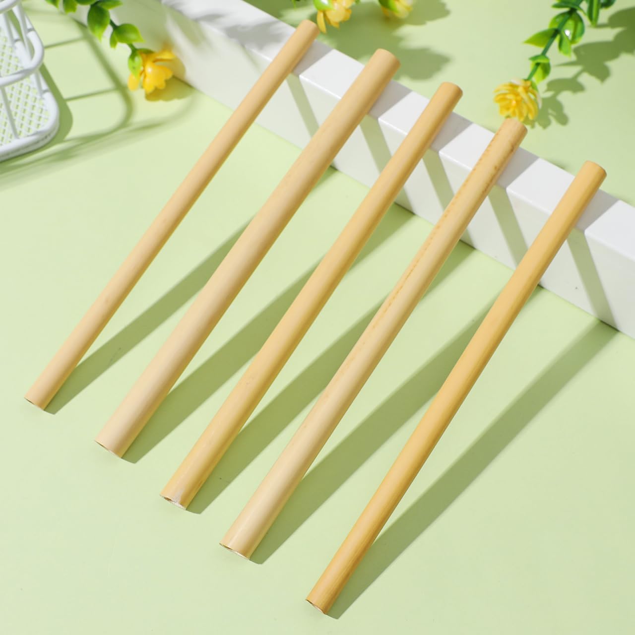 Mipcase Natural Reed Bee Tubes 200 Pack Bee House Tubes Refill Mason Tube Replacements for Pollination Breeding