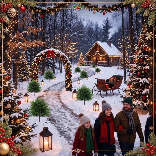 6 Pcs Outdoor Christmas Artificial Cedar Trees 16 Inches