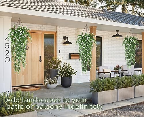 RECUTMS Artificial Hanging Plants Fake Hanging Vines Outdoor Faux Draping