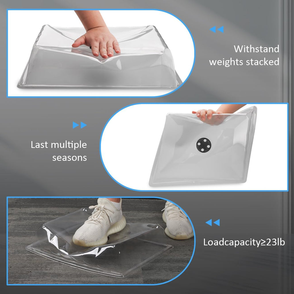 RooTrimmer 10-Pack Leak-Proof Humidity Domes, Plastic Clear Seed Starter Dome, Seed Starter Tray Covers Humidifying and