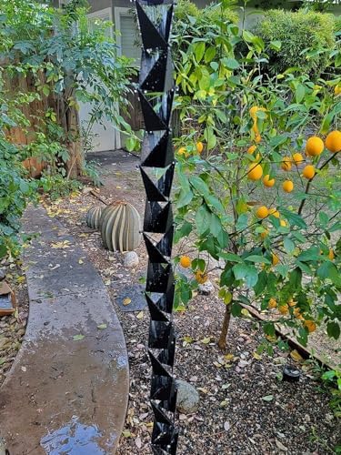 Origami Rain Chain - Black - 8 Feet