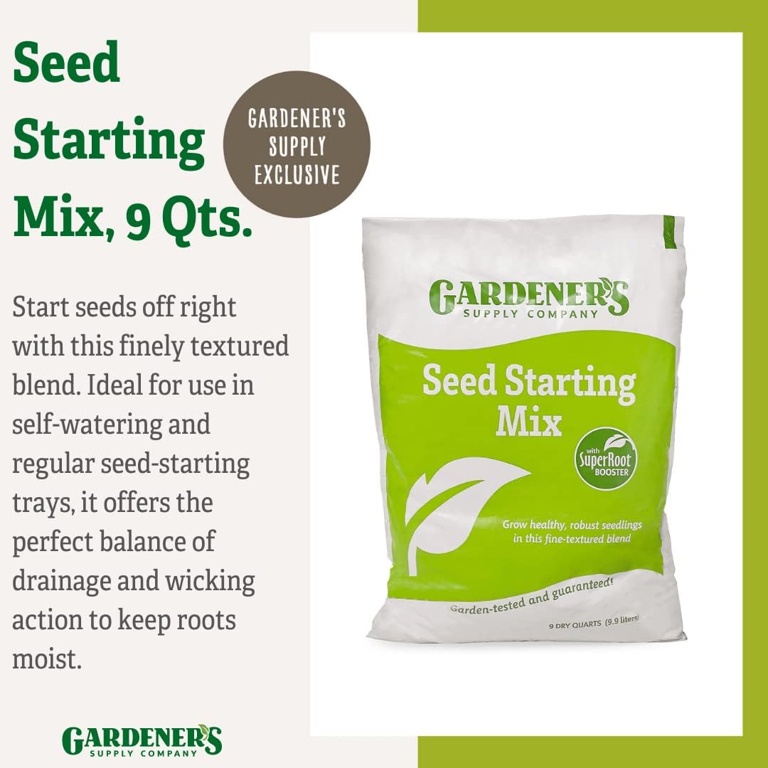 Gardeners Supply Company SuperRoot Booster Seed Starter Mix | Promotes Strong Roots & Boost Plant Growth | High