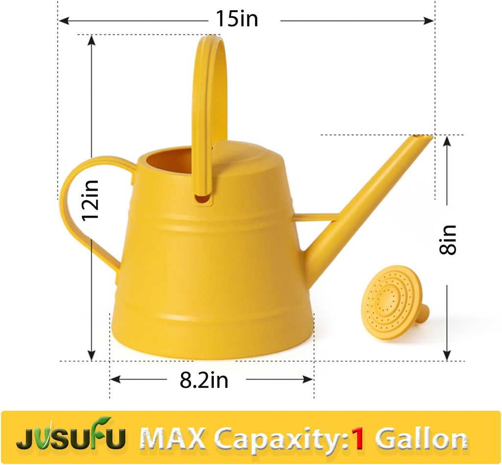 1 Gallon Watering Can for Plants | Watering Cans for Indoor&Outdoor Gardening, Water Can with Ergonomic Movable Handle