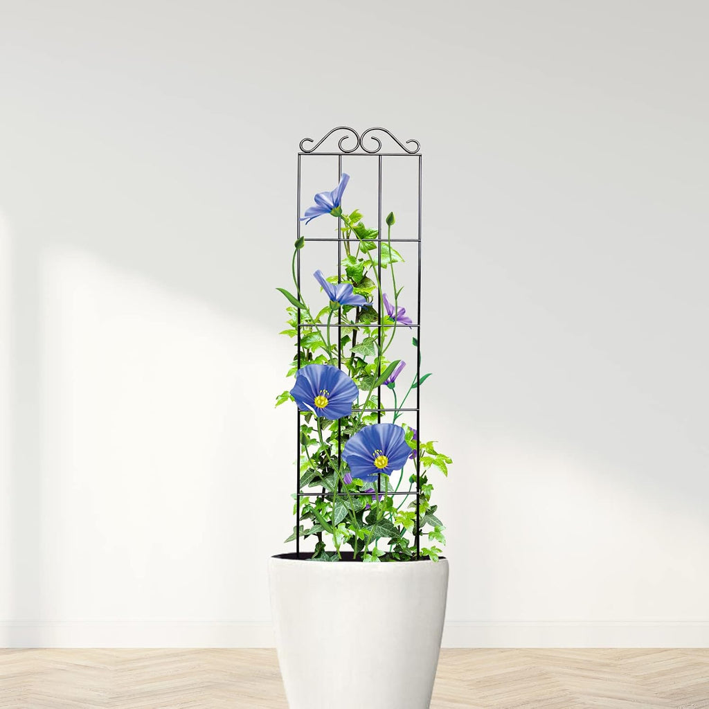 ARIFARO 4Pack 37.5'' Metal Garden Trellis for Climbing Plants Outdoor | Thicken Steel Trellis, For Indoor/Outdoor