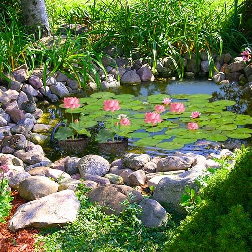 4 Pcs Aquatic Pond Planting Bags, Reusable Mesh Water Garden Pond Plant Pot