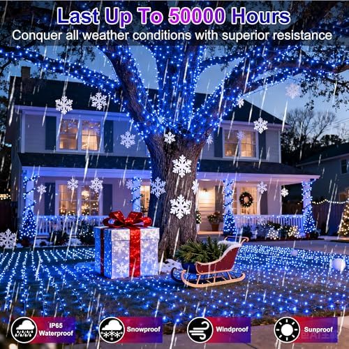 750 LED 240FT Christmas String Lights Outdoor, 12 Pro Modes with Timer