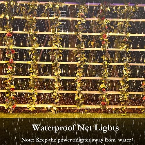 Joomer Christmas Net Lights - 11FT x 4.5FT 300LED Plug-in Light-Warm White
