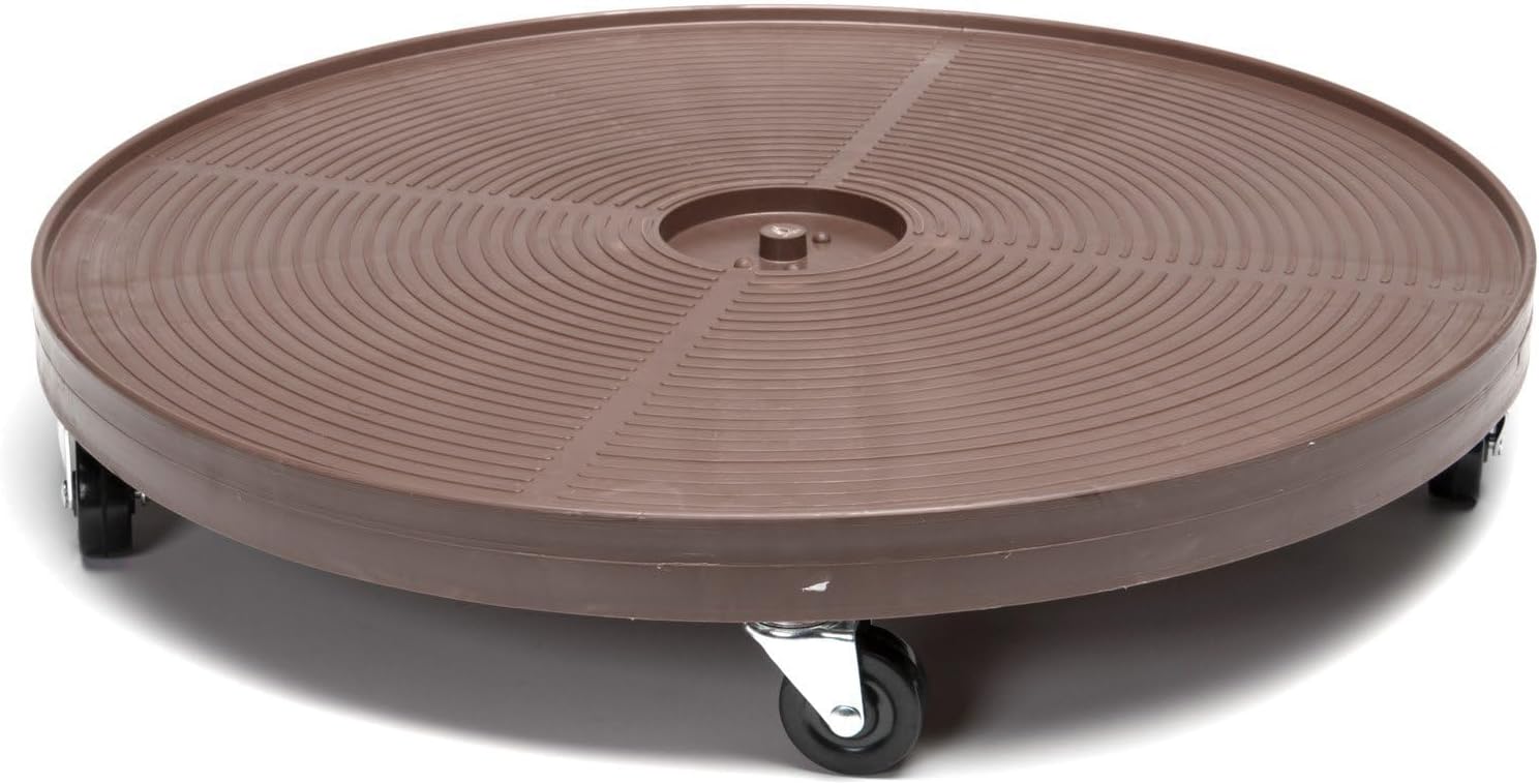 DeVaultEnterprises Devault 23.5 Inch Plant Dolly, Heavy Duty Rolling Plant Caddy with Wheels for Large Pots and
