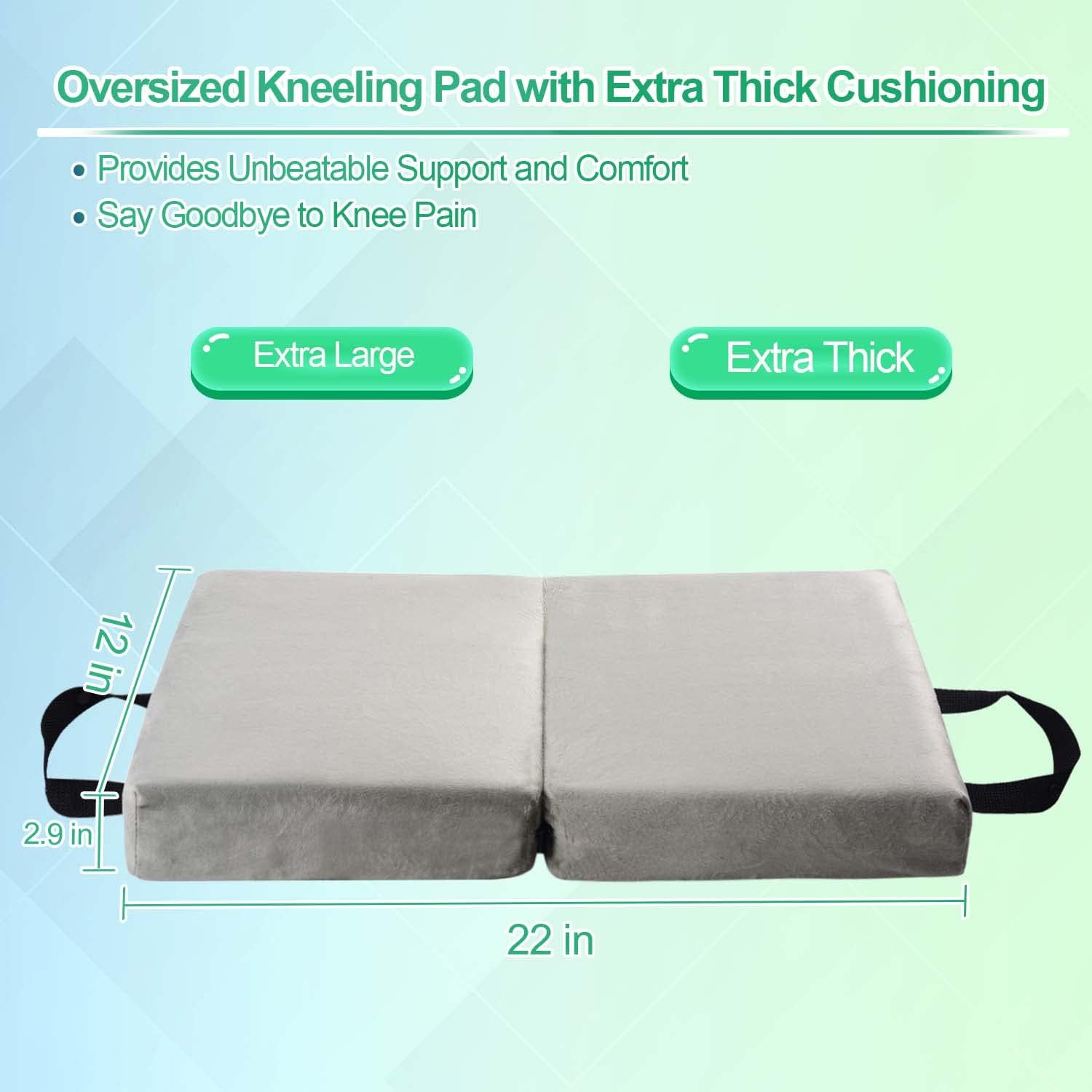 i frmmy Memory Foam Extra Thick Kneeling Cushion Pad- Garden Kneeler for Gardening, Bath Kneeler for Baby Bath, Knee