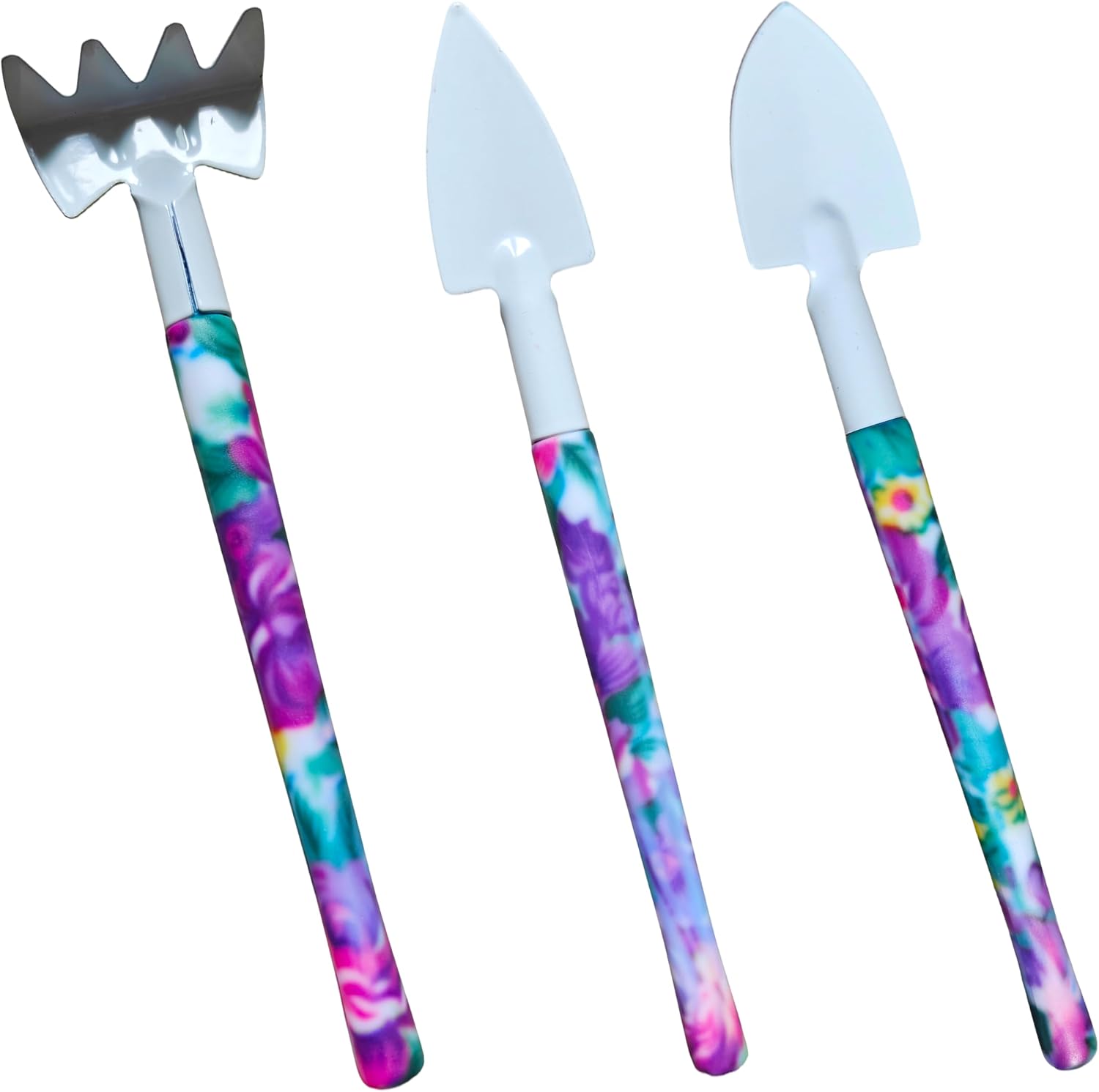 Garden Tools Set, 10 Piece Kit with Trowels, Pruners, Spray Bottle, and Carrying Case (Purple)