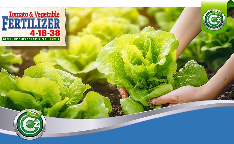 4-18-38 Fertilizer Made in USA – 100% Water Soluble Plant Food for Hydroponics and Soil Gardens - Tomatoes, Peppers &