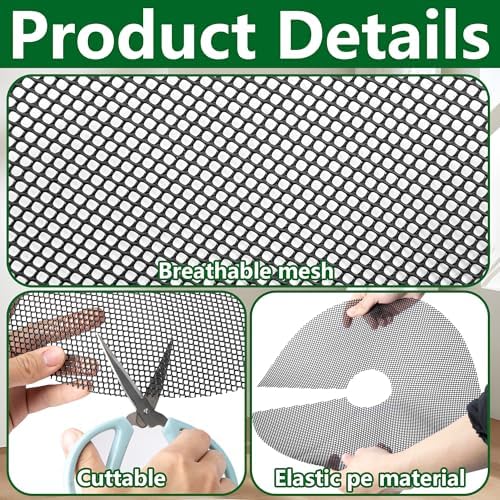 Adnee 6 Pcs Plant Pot Grids, 12" Cuttable Round Planter Pots Soil Guard