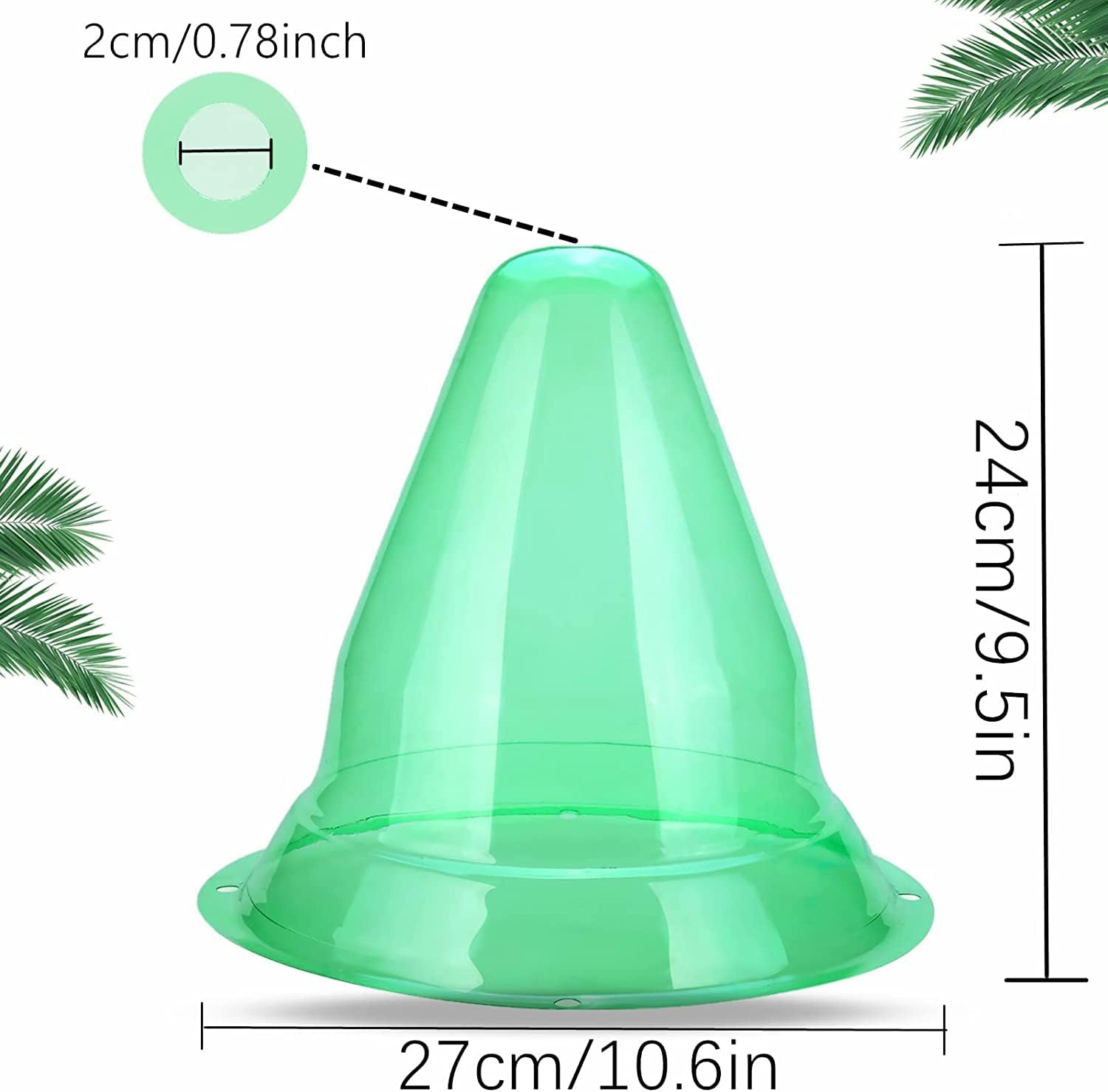 【20 Pieces】 Garden Cloches for Plants, Large Plant Covers Plant Protectors Transparent Bell Jar Cloches to Protect