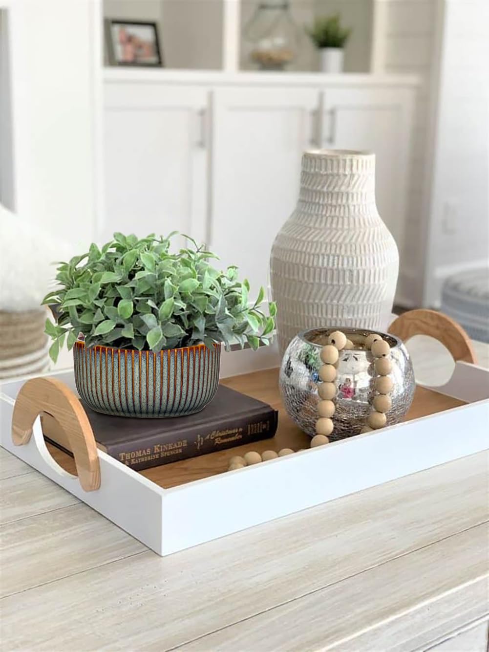 Plant Pots Indoor with Drainage Hole 6 inch Ceramic Plant Pot Sage Green Succulent Pot Small Round Planters for Indoor