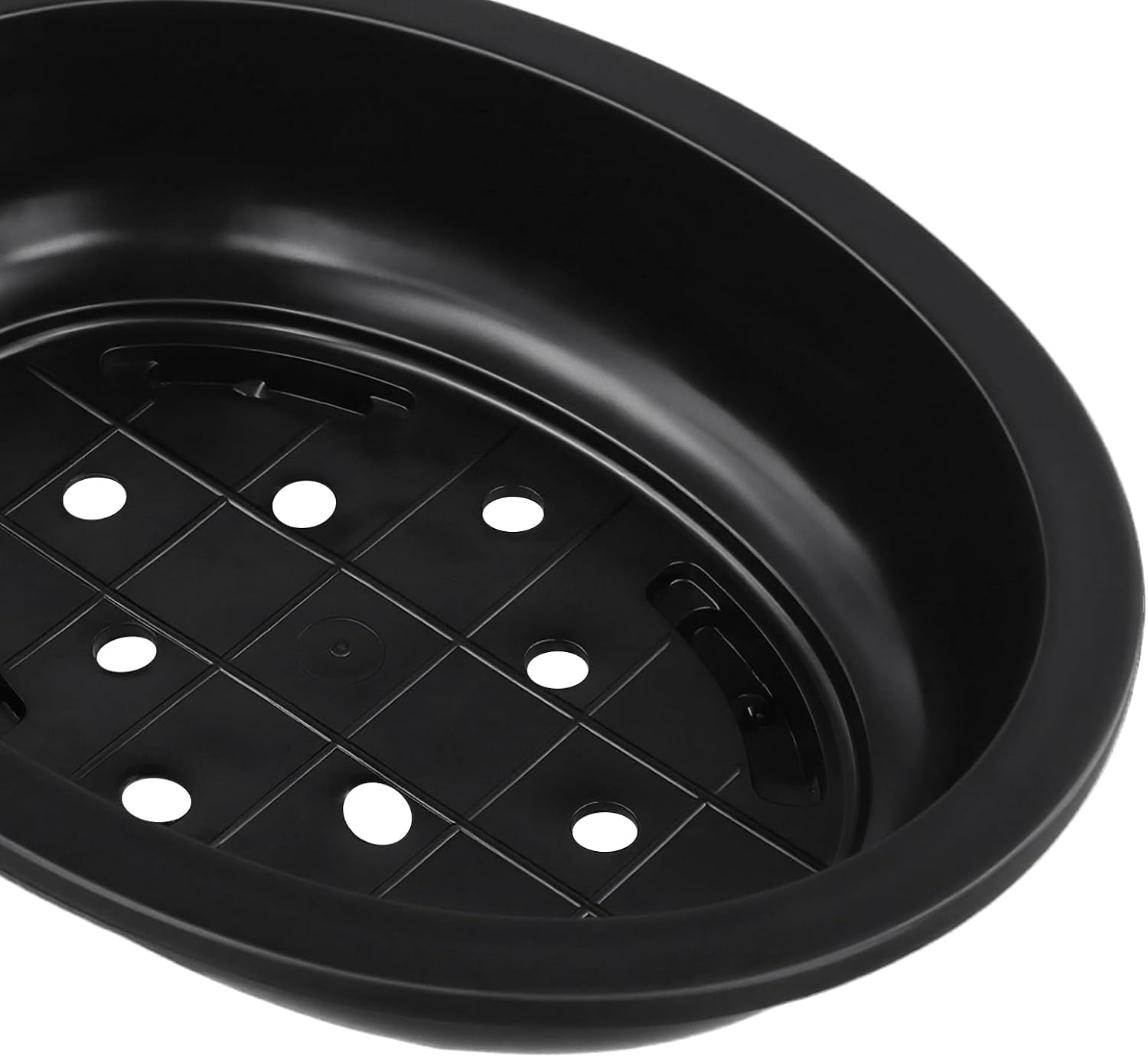 HAKZEON 12 Pcs 12 Inch Bonsai Training Pots, Matte Finish Plastic Oval Bonsai Training Pots with Drainage Hole, Oval