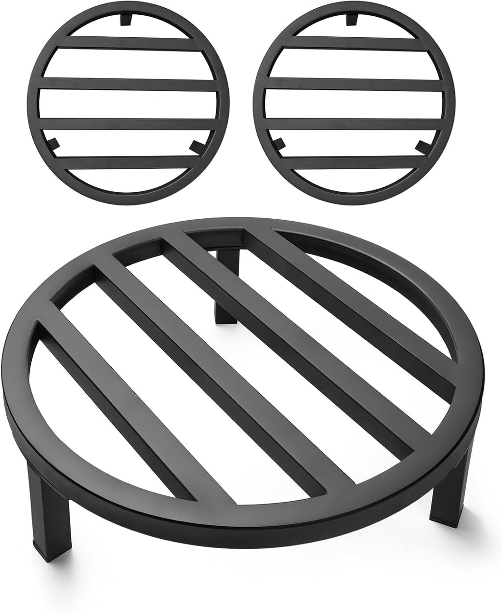 14" Metal Plant Stand Indoor Outdoor, 2 Pack, Heavy Duty Pot Risers