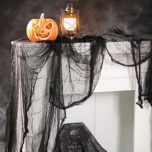 197" x 85" Halloween Creepy Cloth - Halloween Spooky Fabric Cloth - Scary Gauze Blood Creepy Cloth for Haunted House Halloween Party Yard Wall Doorway Outdoors Decoration