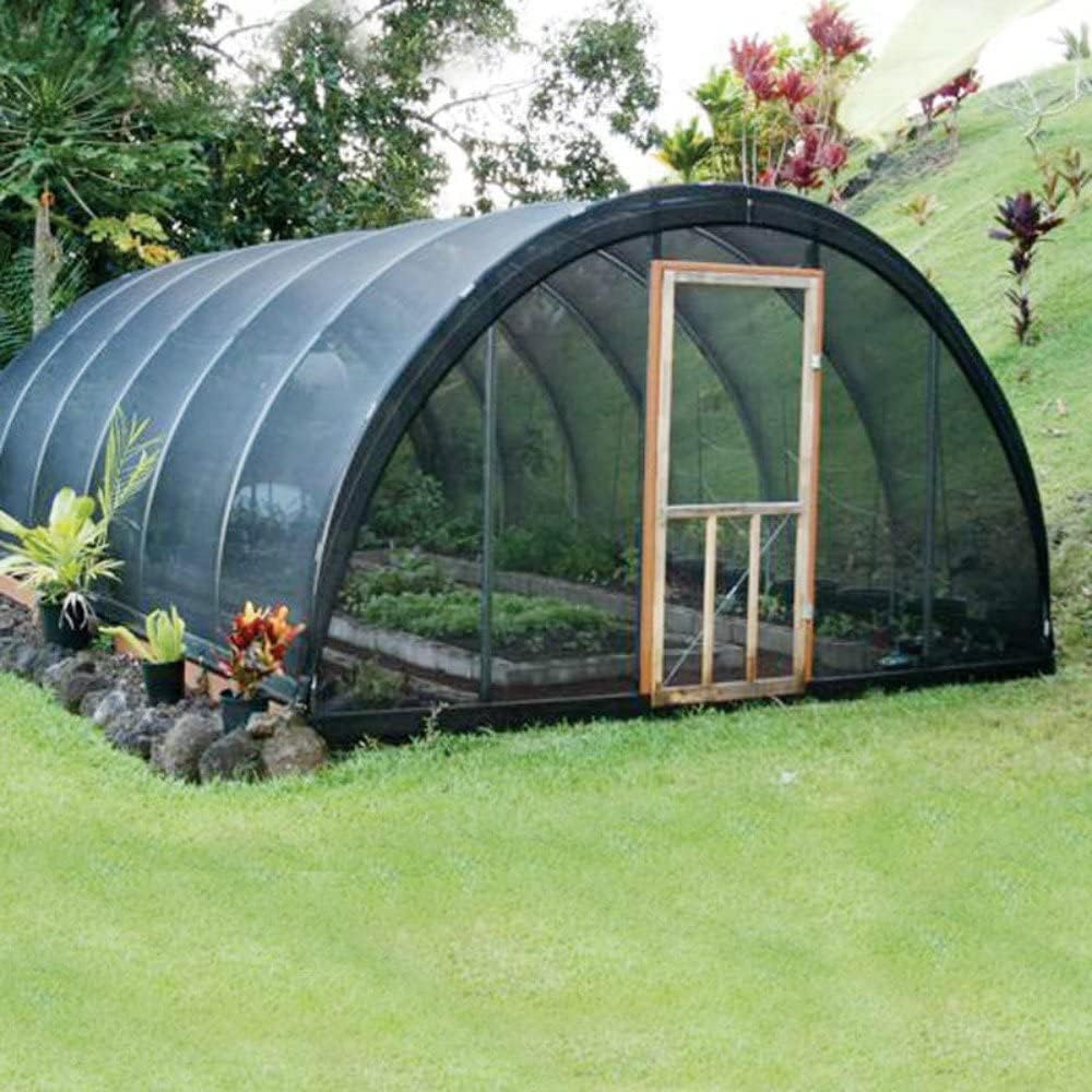 Agfabric 6.5 X 20ft 30% Sun Shade Sun Shade Fabric Sunblock Shade Cloth Cover with Clips for Plants, Black