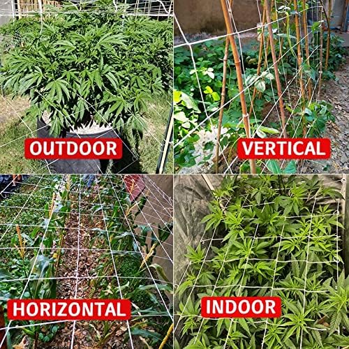 5x350ft Garden Trellis Netting - Heavy-Duty Polyester Outdoor Plant Support Netting for Climbing Plants, Vegetables and