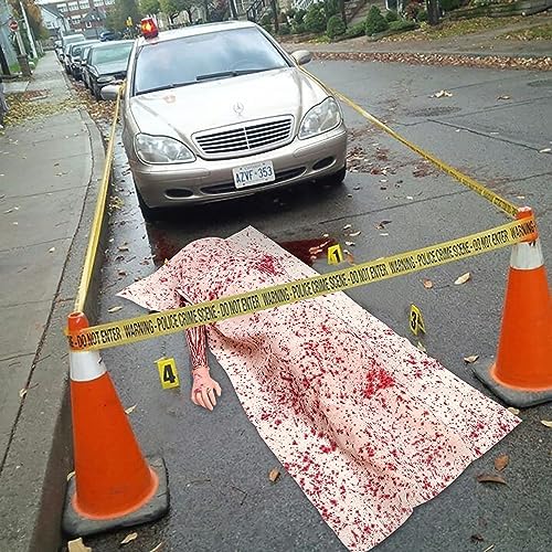 5.4ft Scary Halloween Decorations Outdoor Dead Body Props Showing Right Hand Only - Hallowmas Back from the Grave Victim Prop for Haunted House Party Decor (Assembly Needed)